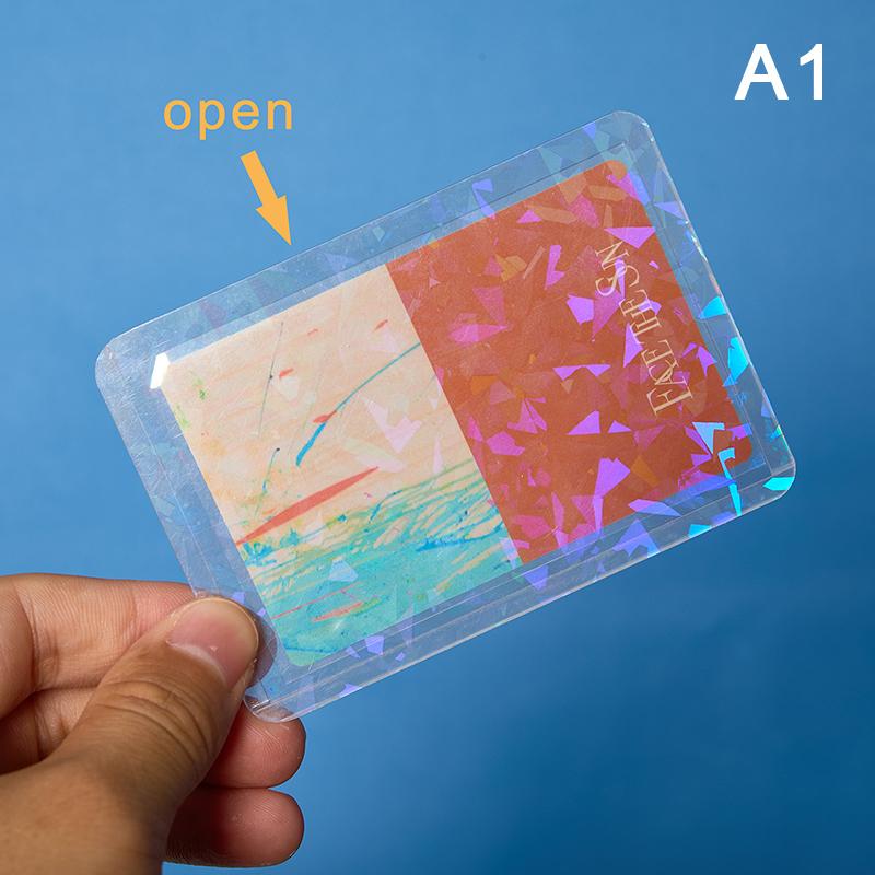 10 Adet Yıldız Aşk Kalp Kpop Fotocard Toploader Fotoğraf Kartı Kollu Idol Fotoğraf Kartları Koruyucu Kılıf