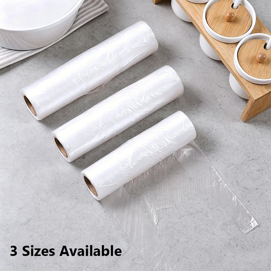 Vest Style Refrigerator Storage Bags, Roll Pack Tearable Fresh Keeping Pouches for Household Organization