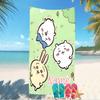Customizable personalized beach towels Chiikawa themed designs.Suitable for the beach, yoga, sports;ideal as beach accessories