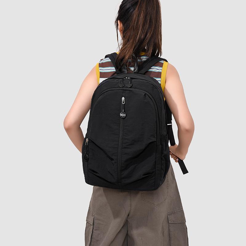 Schoolbag Casual Backpack Women's New Fashion Ultra-light Waterproof Large-capacity Backpack Daily Commute Leisure Travel Schoolbag