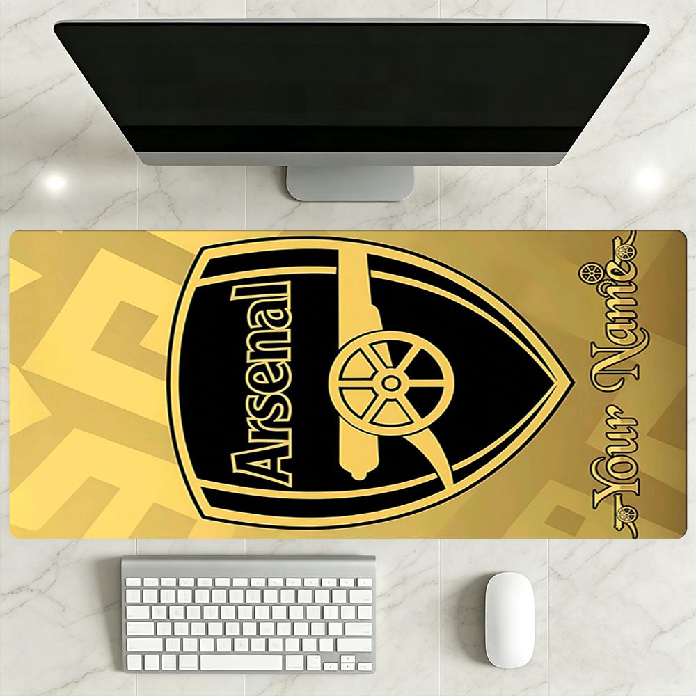 Arsenal F.c. Customized Name Mouse Pad Keyboard Pad Study Desk Mat Non-Slip Rubber Base Office Desk Accessory