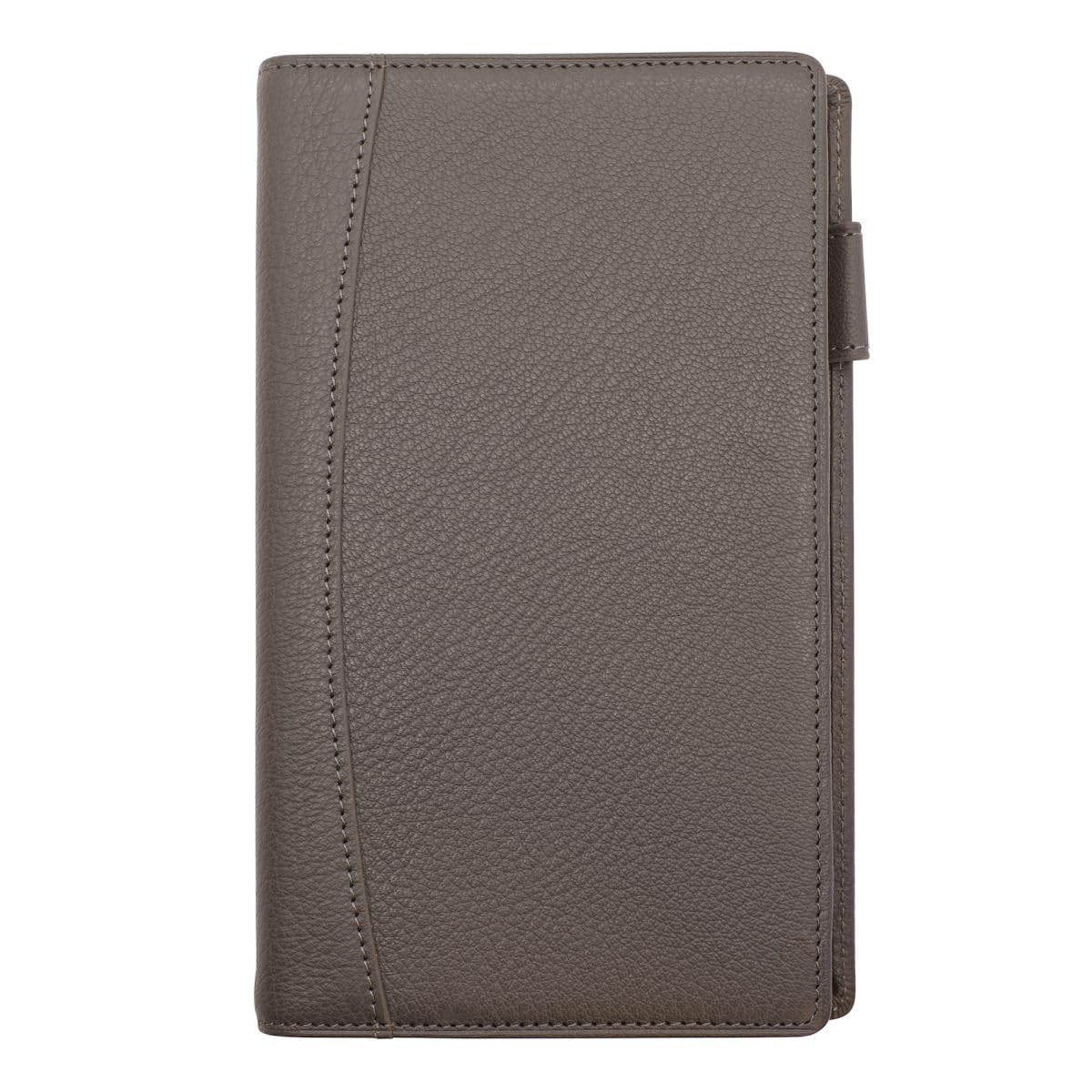 

Da Vinci Grande Airy Goat Bible Size System Organizer 8mm Genuine Leather JDB [Grey] серый