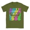Made In 1986 Cassette Birthday 80s T Shirts Mens  Pure Cotton Cool TShirt Round Neck  Tee Shirt Short Sleeve Clothes Summer