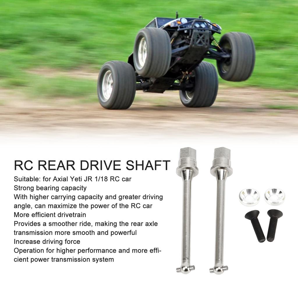 2 PCS RC Rear Axle Drive Shaft for     JR 1Celsius18 RC Car Replacement Drive Shaft
