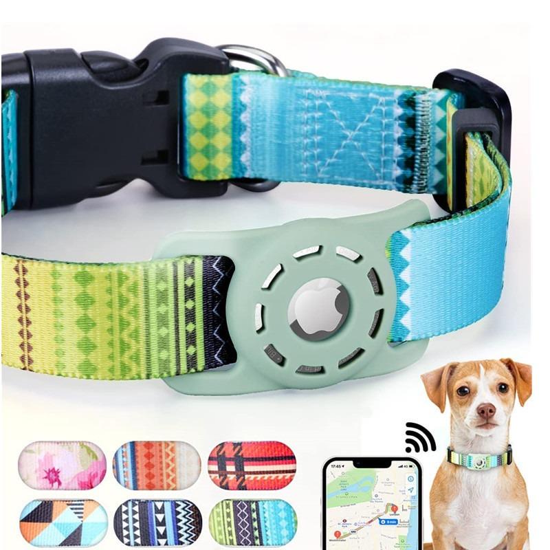 Pet Cat Dog Digital Printing Collar for Apple Airtag Protective Cover Small and Medium-Sized Dogs Articles Accessories