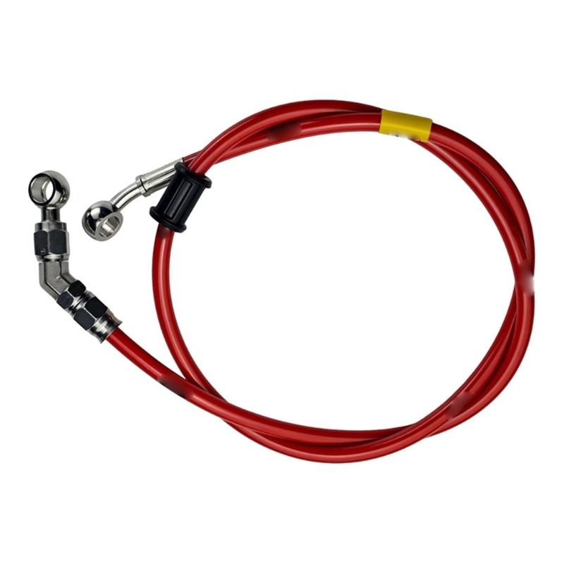 Heavy Duty Motorbike Brake Line Kit Reinforced Steel Wire Rubber Coating Hydraulic Hose Easy Installation Multiple Model красный