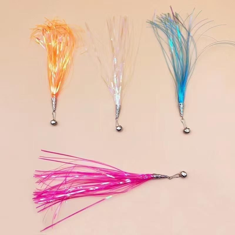 Cat Teasing Stick Replacement Head Pet Supplies Cat Toys Tassel Accessories Tassel Paper