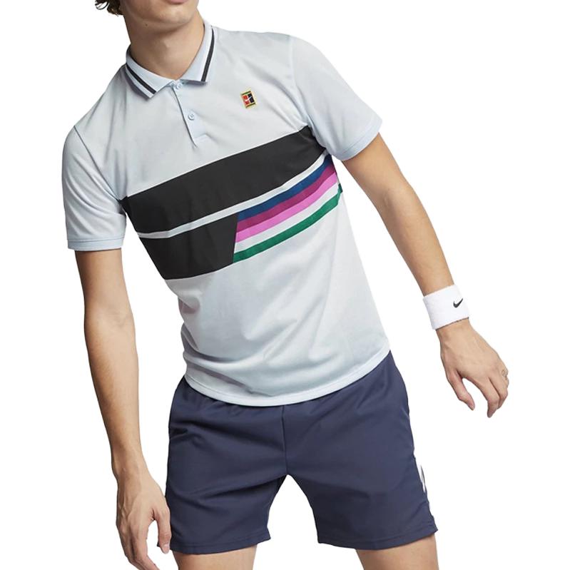 Nike Court Quick-Dry Breathable Sports Polo Shirt Men Tops Gray AJ7848-442