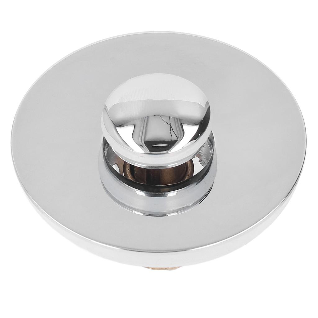 Bathroom Sink Stopper Press Popping Up Anti Clogging Brass Stainless Steel Basin Sink Drain Plug