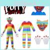 Unisex Huggy Wuggy Cosplay Jumpsuit Mask For Kids