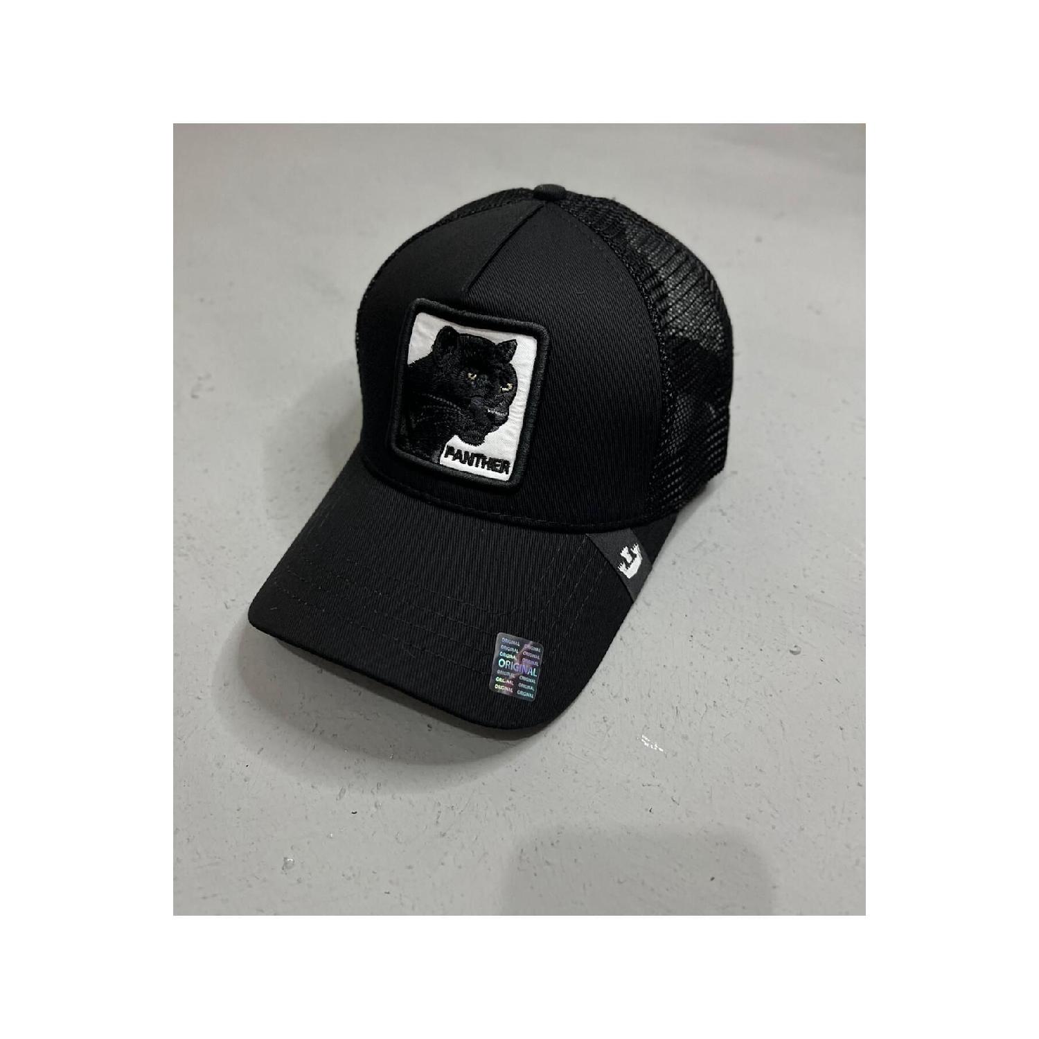 

Шляпа унисекс с фигуркой пантеры чёрный