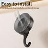 No Need To Drill Suction Cup Door Rear Hook Strong Load-bearing, Kitchen Bathroom Adhesive Hook, Key Hook, Kitchen Hook