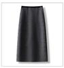 Hot Diamond High-Waist Midi Skirt - Autumn/Winter 2025: Thick, Comfortable, Slimming, Slit, Straight, Hip-Hugging Women's Fashion