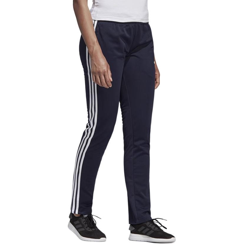 Adidas Striped Logo Design Comfortable Sports Fashion Lightweight Casual Pants Women Bottoms Black DU0695