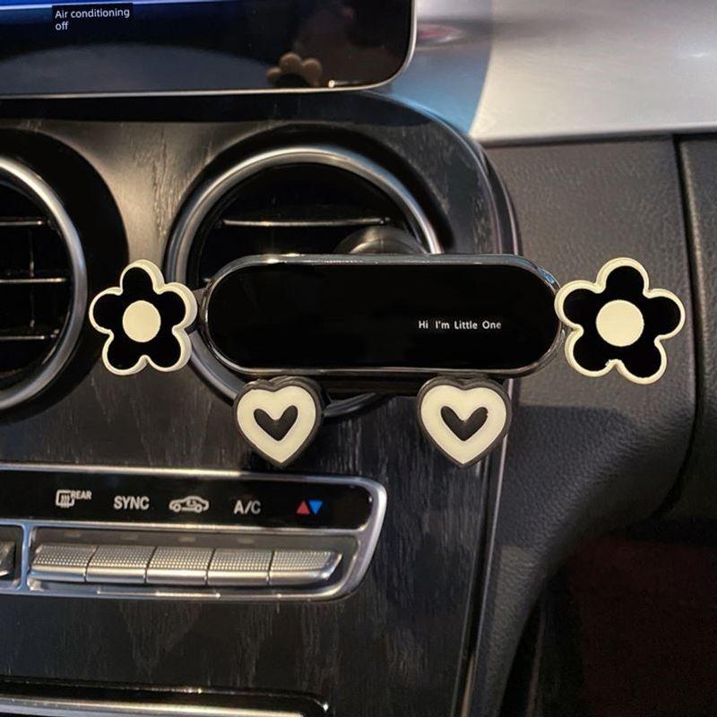 Mobile Phone Car Bracket Car Navigation Special Cute Car Fixed Car Support Frame Women Air Outlet Mobile Phone Holder