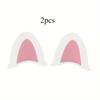 2PCS Motorcycle Helmet Decoration Cat Ear Cute Car Decoration Sticker Motorcycle Helmet Decoration (cat Ear Shaped Bread)