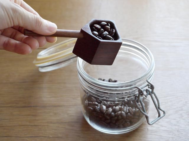 TORCH Coffee Measure House Walnut Coffee Bean Measuring Spoon (A)