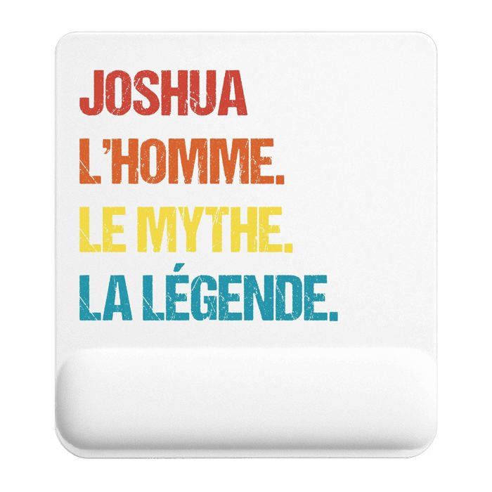 Tapis de souris - PLANETEE - Joshua Mythe Légende Vintage - 22x18 cm - 3 mm - Surface lisse antidérapante