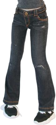 MDD Compatible Okayama Processing Distressed Straight Jeans Black KOJIMA Processing Distressed Processing Low Rise Jeans Stretch Denim Standard 40cm
