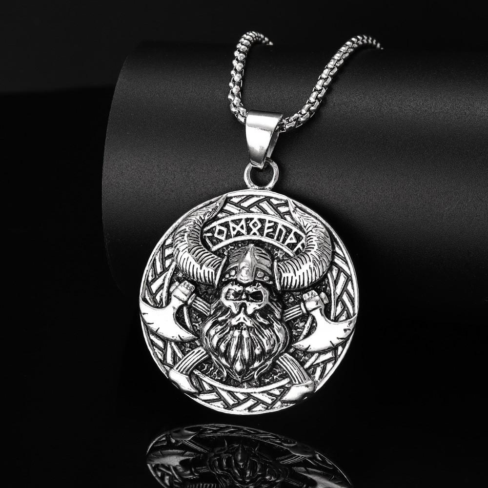 Vintage Nordic Viking Men's Pendant Necklace