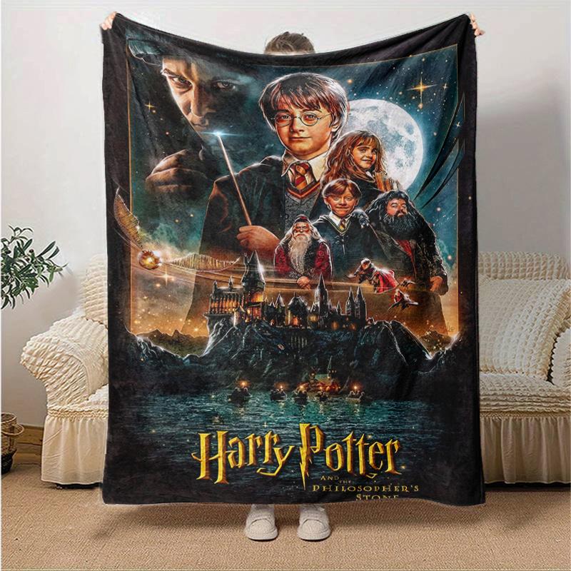 Harry Potter and the Philosopher's Stone Poster PrintPrint Blanket, Soft Blanket For Sofa Office Bed And Travelling Daughter Birthday Gift e