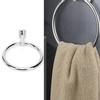 Wall Mounted Towel Ring Stainless Steel Bathroom Round Towel Rack Holders Accessory