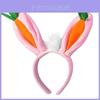 Cute Easter Bunny Ears Hairband With Carrot Bunny Shaped Headband