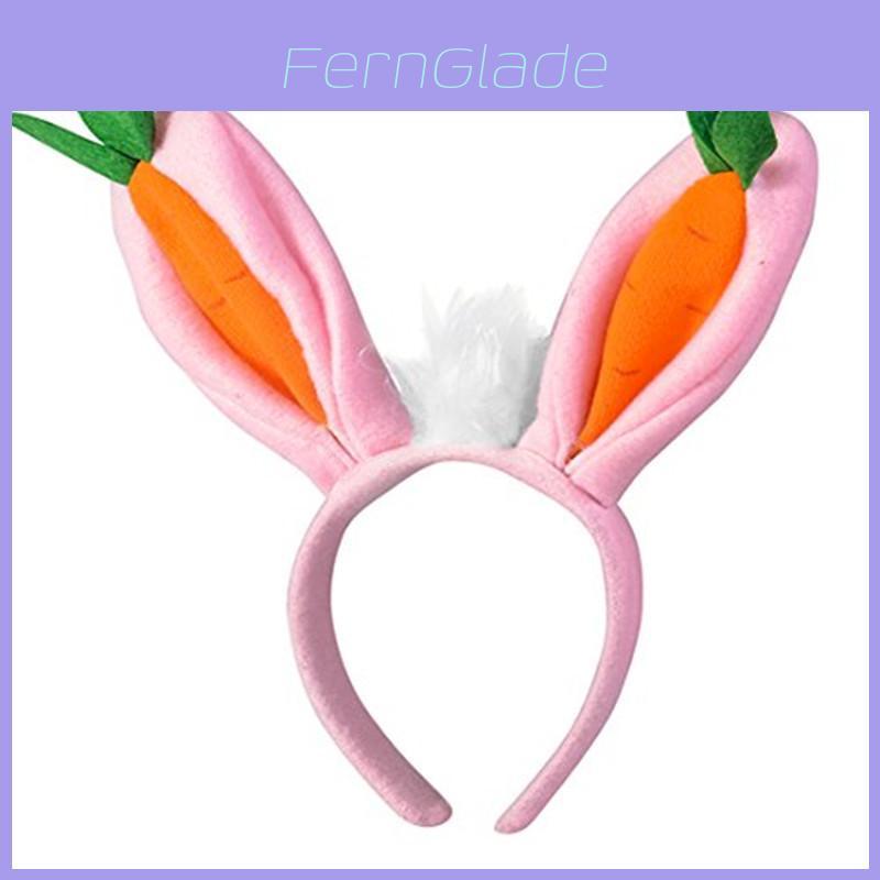 Cute Easter Bunny Ears Hairband With Carrot Bunny Shaped Headband