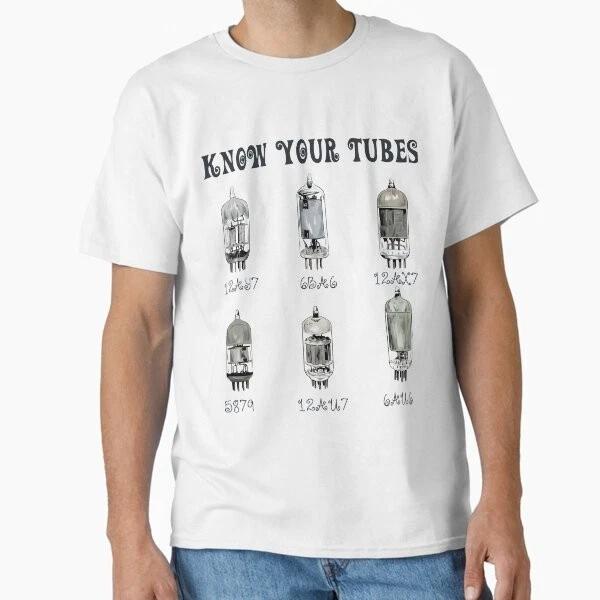 Know Your Tubes Vacuum Tube Tech Gift Classic Made In Usaaus Tshirt S2xl S