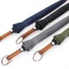 Vintage Wood Handle Automatic Windproof Long Umbrella