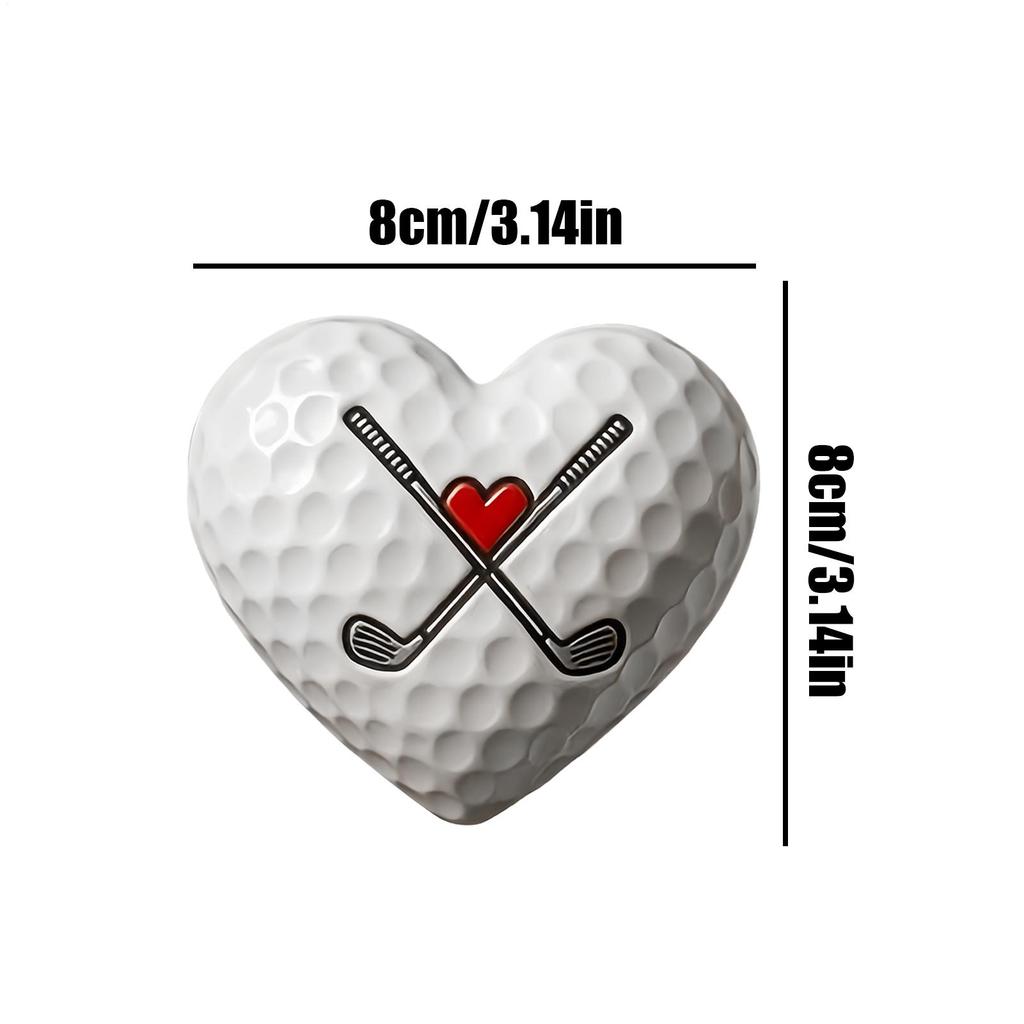 Heart Shaped Golf Pockets Hug Gift Motivational Golf Ball Heart Shaped Ball Encouragement Inspirational Quote Cards For Women