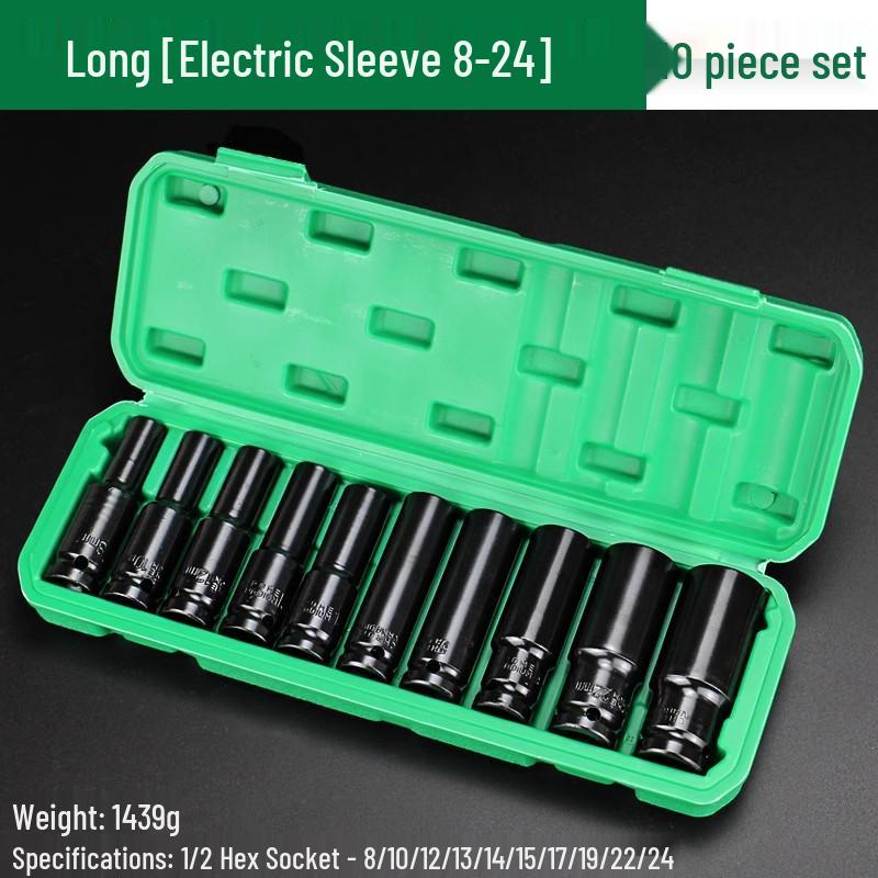 Electric Wrench Socket Set with Extended Hex Heads & Fly Electric Board Tool