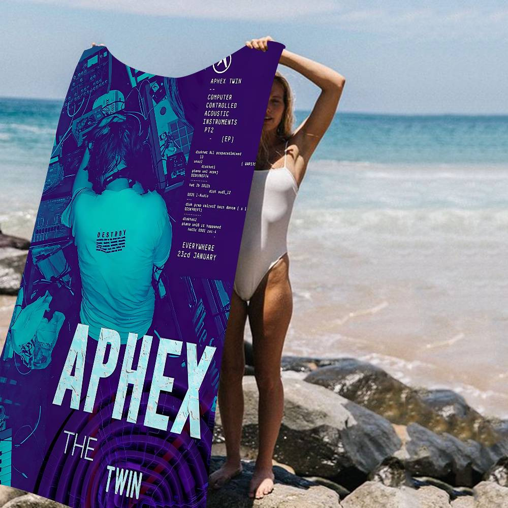 

Cool DJ A-Aphex T-Twin Microfiber Beach Towel Absorbent Quick Dry Soft Yoga Swimming Resort Mountain Climbing Towel W30*H60(CM)