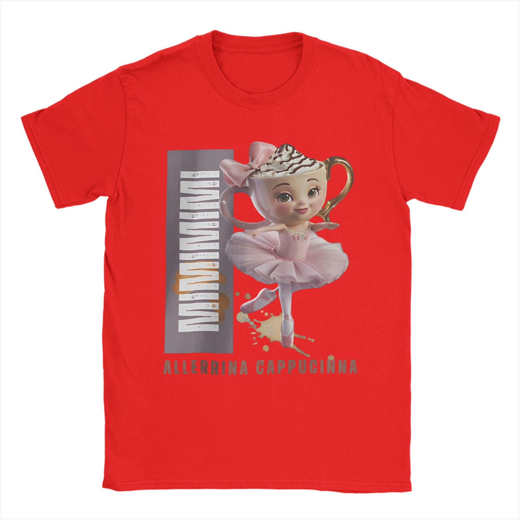 

Мужская футболка Ballerina Cappuccino Italian Brainrot Хлопковые Повседневные Футболки С Круглым Вырезом Милый Мем Футболка С Коротким Рукавом Подарок S