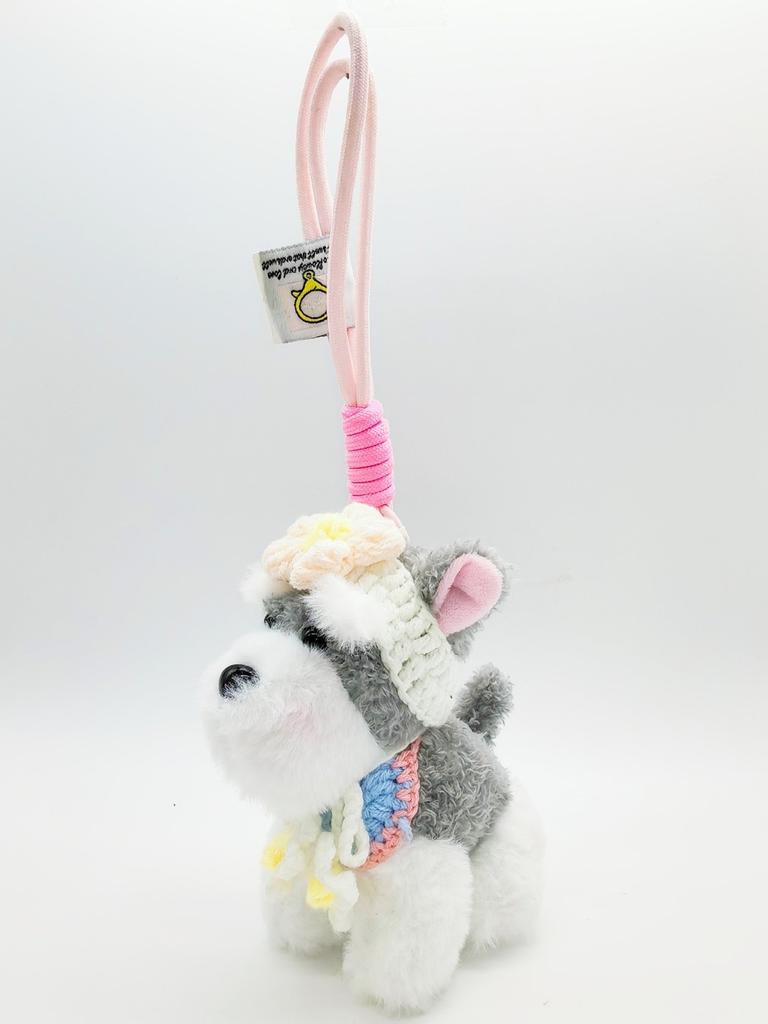 Snow Terrier Soft Plush Bag Hook Animal Charm Trendy Girls Accessory Gift