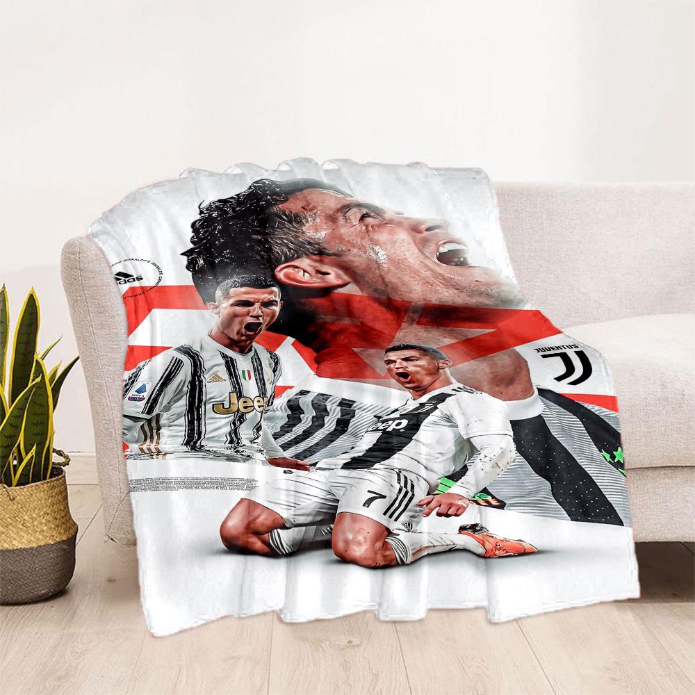 Ronaldo's Powerful Cristiano Celebration Blanket Durable Comfort Perfect for Bed Office Picnics Four Seasons Universal Modern