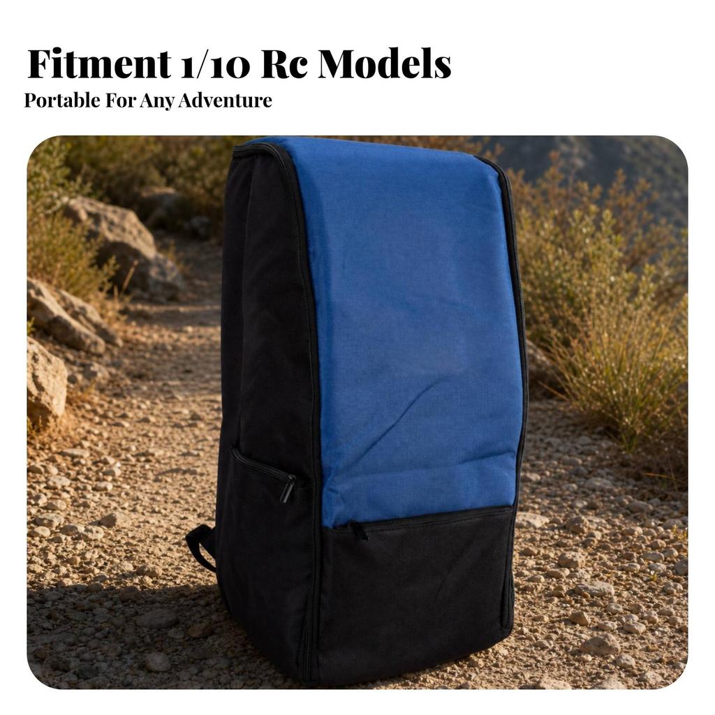 RC Car Backpack Structured Boxy Shape, Portable, Carrying Case, for Club