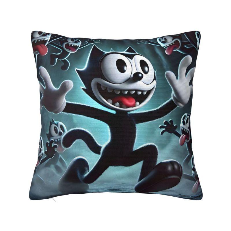 Custom Disney Felix The Cat Anime Pillow Case 40x40cm Decorative Cartoon Kawaii Luxury Cushion Cover Soft Pillowcase