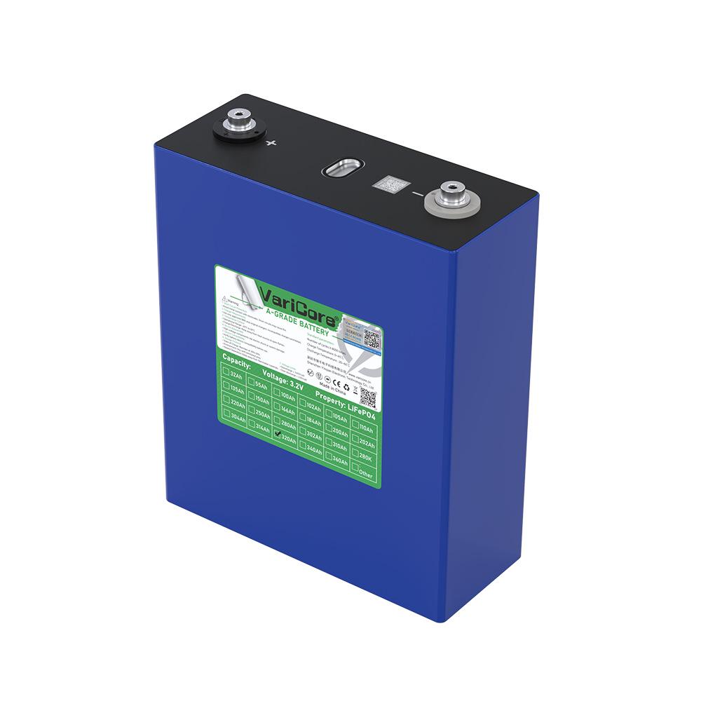 VariCore 3.2V 320AH LiFePO4 Battery - Single Cell, Aluminum Case, Energy Storage
