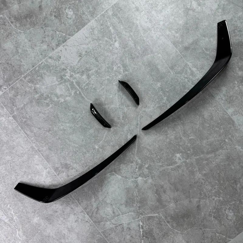 Front Bumper Spoiler Blade Canards For Mercedes Benz CLA W117 C117 Pre-facelift CLA200 45AMG 2013-2015 Splitter Trim Accessories
