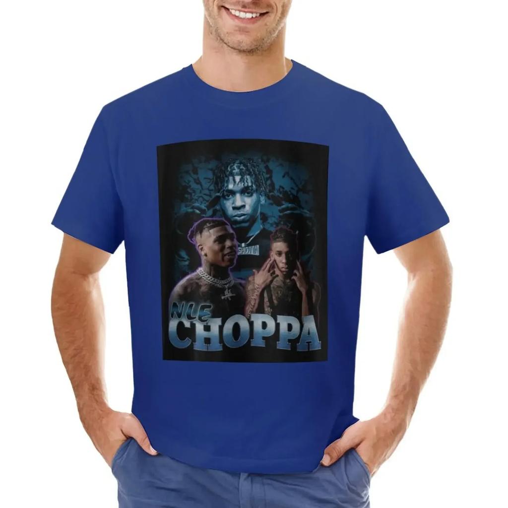 NLE Choppa Vintage Shirt-90s Retro Vintage Singger T-shirt hippie clothes Blouse mens tall t shirts