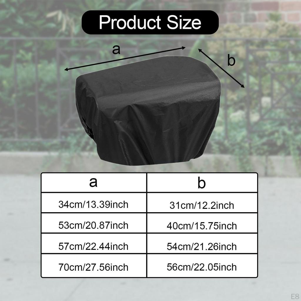 Bike Basket Cover Accessory Reusable Universal Sunproof Dust Protector for Motorcycles Outdoor