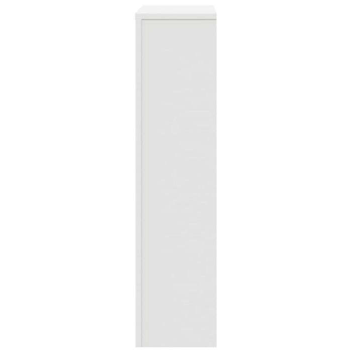 VidaXL Cache-radiateur blanc 78x20x82 cm bois d'ingénierie, bouchon de radiateur, cache-radiateur haut, radiateur à profil 852681