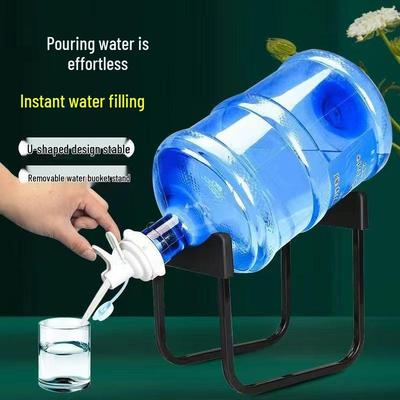 Bottled Water Dispenser with Rack and Inverted Extractor