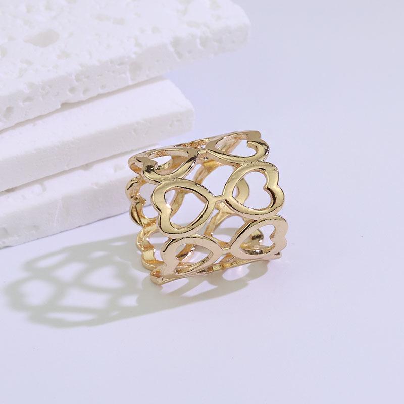 Doppellagige Herz-Legierung Schalspange für Damen