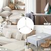 4-Piece Adjustable Non-Slip Triangle Sheet Strap with Clear Elastic Clips - For sofa cushions and bedding, sheet straps