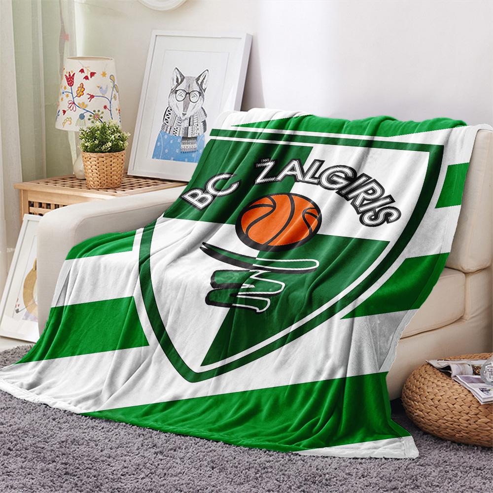 BC Žalgiris  Print Flannel Blanket, High quality Comfortable for All Seasons, Home Decor, Warmth and Comfort