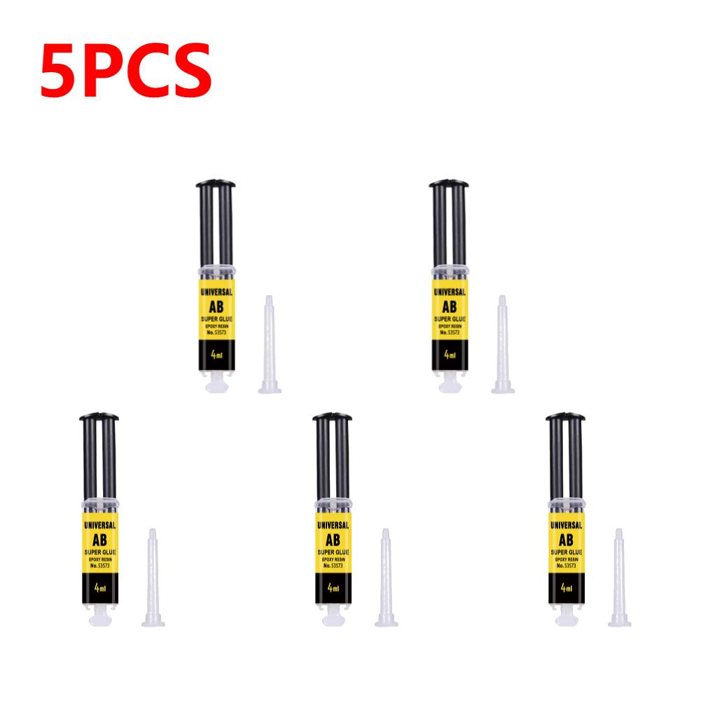 1-5PCS Long-lasting Reliable Epoxy Resin Strong Glue Repair Adhesive Super Liquid Glue AB Glue 4/25ML Waterproof for Glass Metal