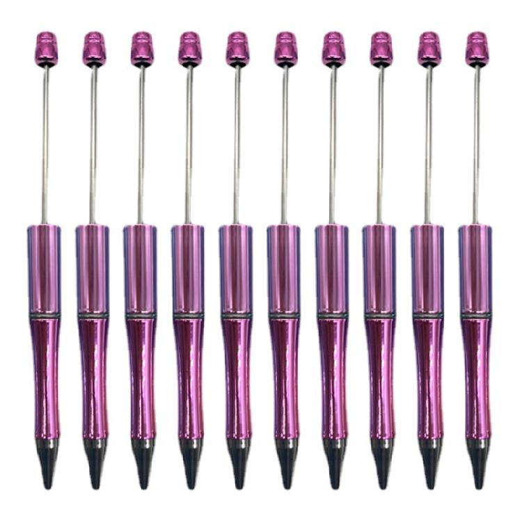 10Pcs Beadable Pen Plastic Bead Pen Ballpoint Pen Cute Pen Boy Girls Pen Gift