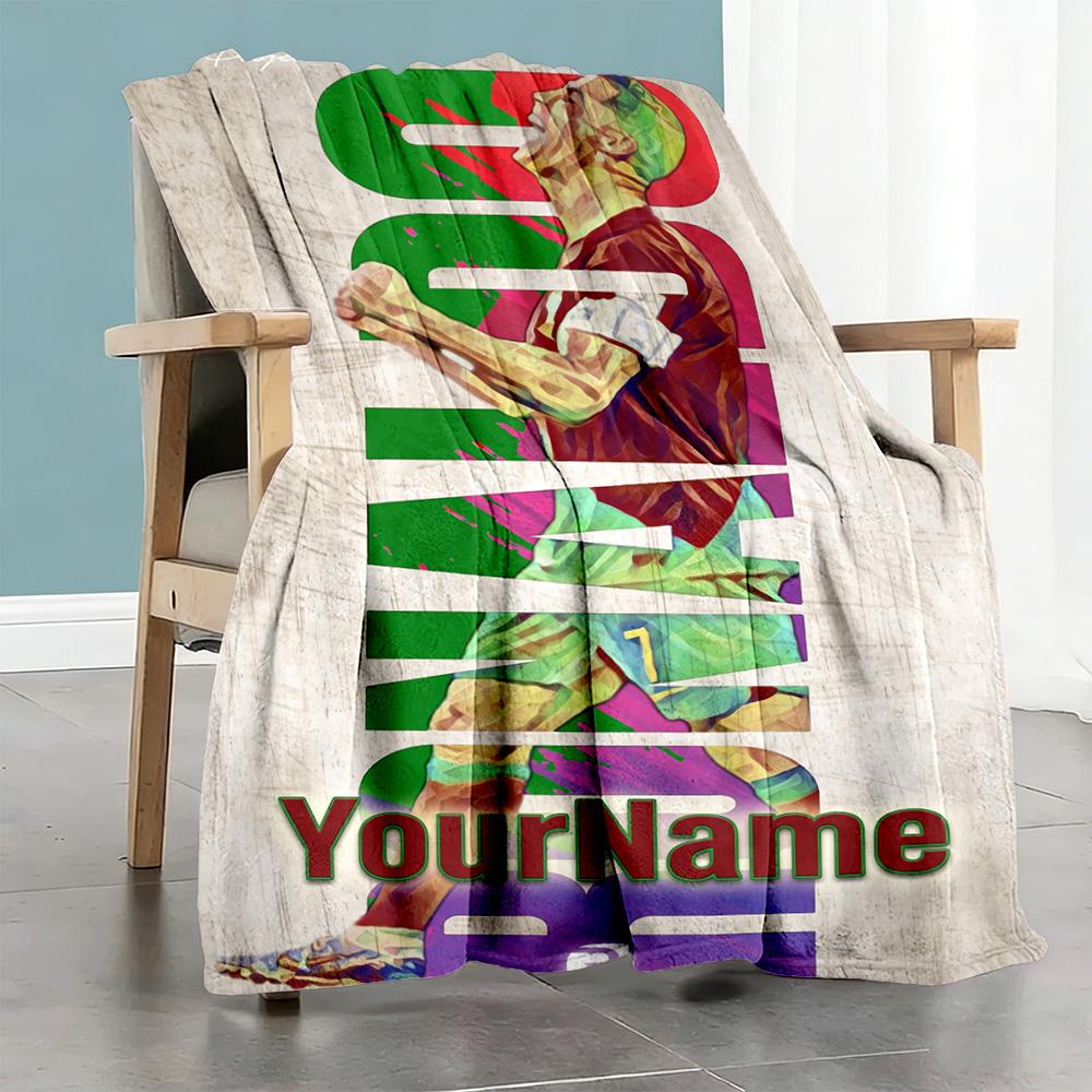 Cristiano Ronaldo 23 Personalized Name Blanket Cozy Personalized Blanket Warmthful Decor Great for Nap Chair Office Home Decor Four Seasons Universal